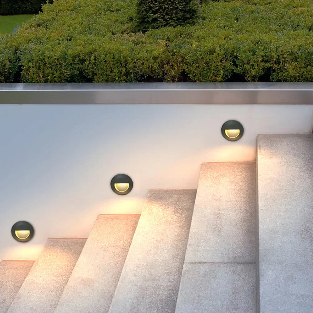 LED Recessed Step Light – IP65 Waterproof Outdoor Wall Light | Modern Stair & Pathway Lighting | Energy-Efficient Safety Illumination