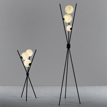 LunaGlow 3D Mond Stehlampe – Moderne LED Tripod Lampe für Wohnzimmer, Schlafzimmer & Büro-Leuchtezauber