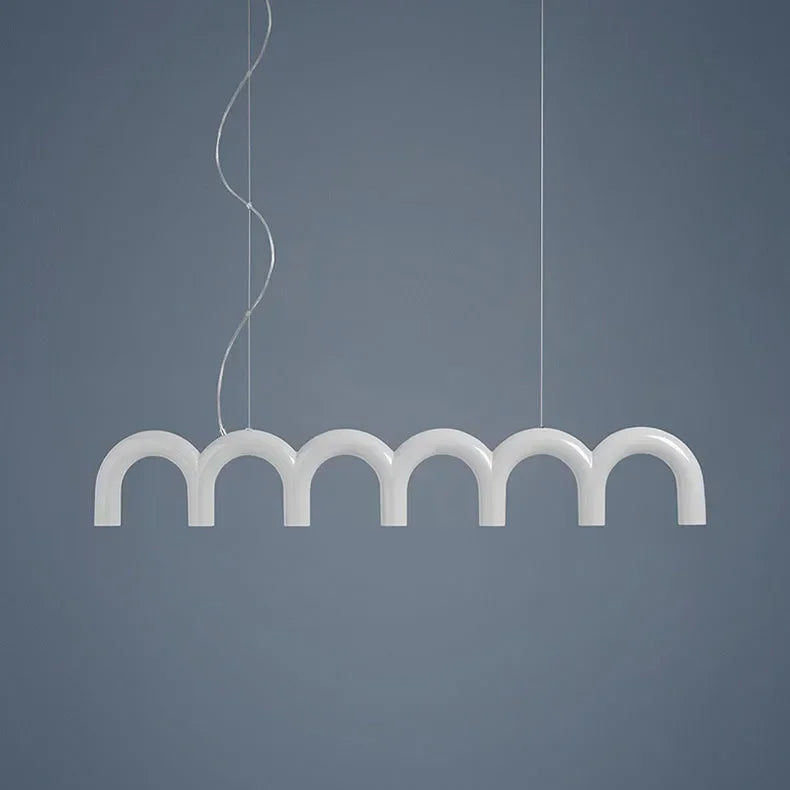Sculptural U-Shaped LED Ceiling Light – Modern Designer Chandelier | Luxury Architectural Lighting