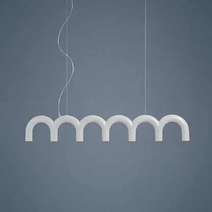 Sculptural U-Shaped LED Ceiling Light – Modern Designer Chandelier | Luxury Architectural Lighting