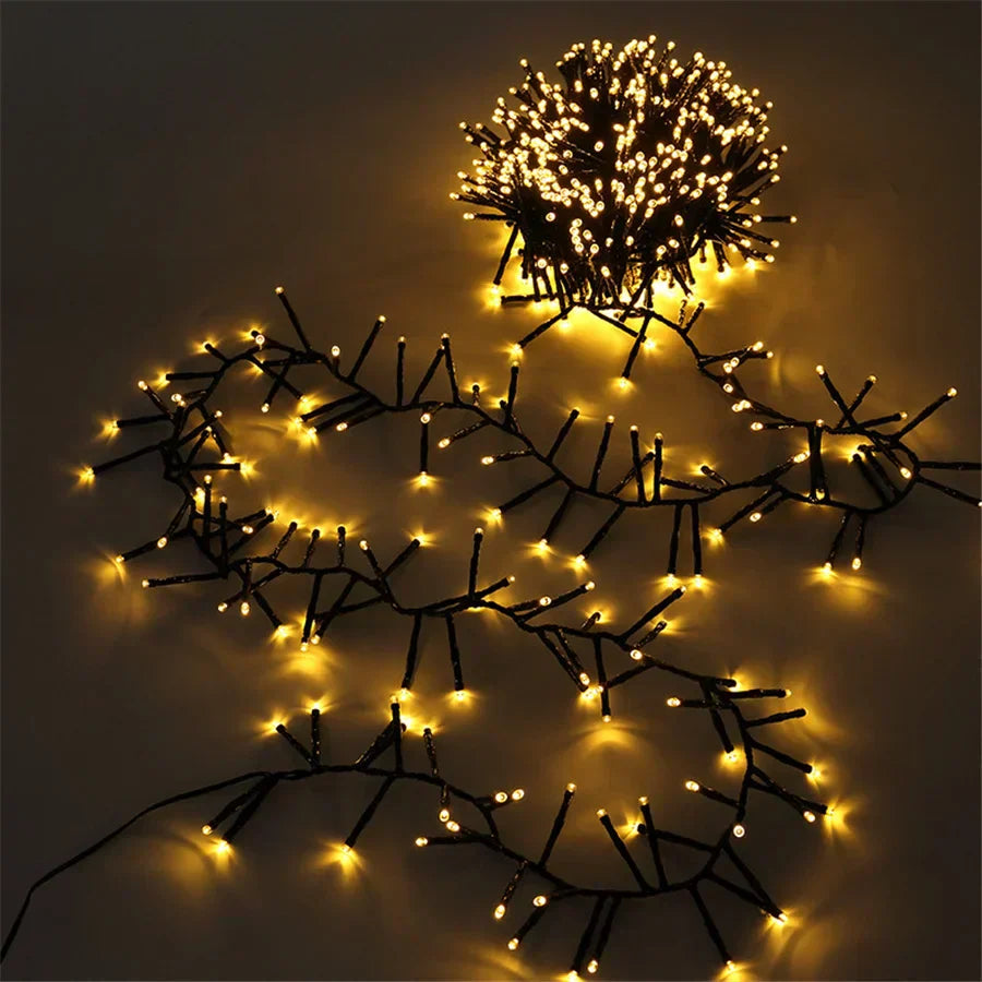 FIREFESTA LED Firecracker String Lights – Warm White Decorative Lighting | Waterproof Indoor & Outdoor Celebration Lights