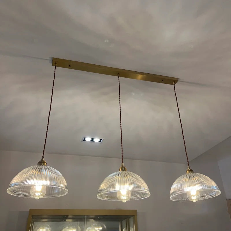 Verra Copper Pendant Light – Modern Glass Ceiling Lamp | Contemporary Ambient Lighting | Refined Interior Elegance