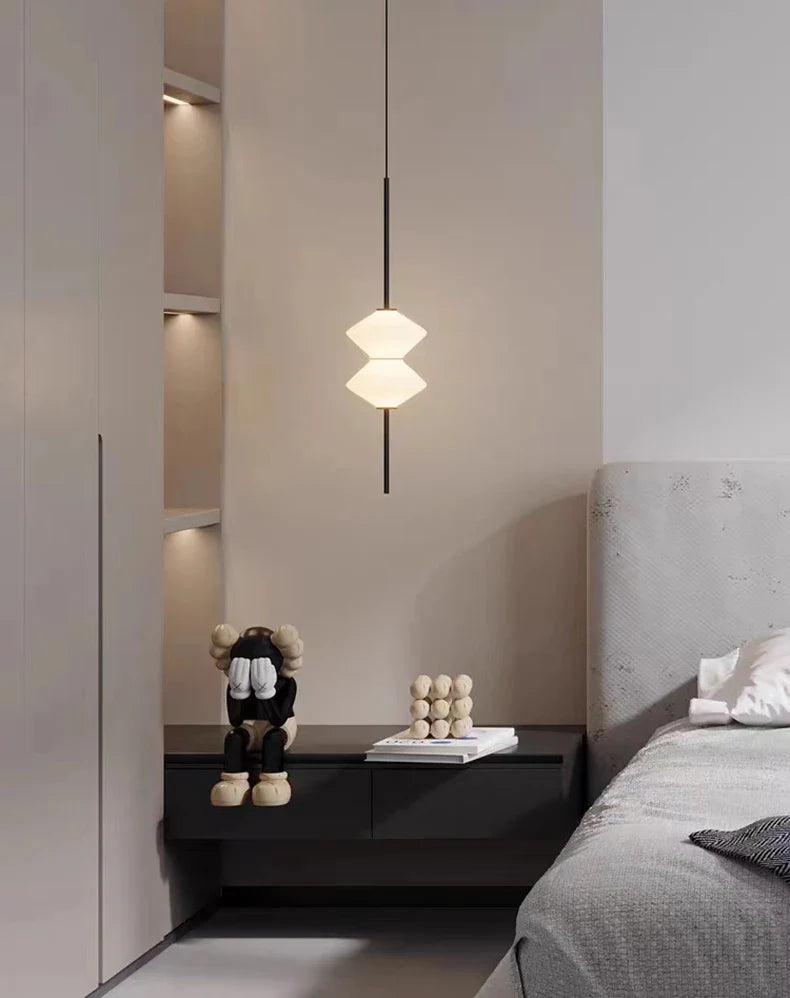 Modern Glass Globe Pendant Light – Elegant LED Ceiling Light | Adjustable Hanging Lamp | Contemporary Home Lighting