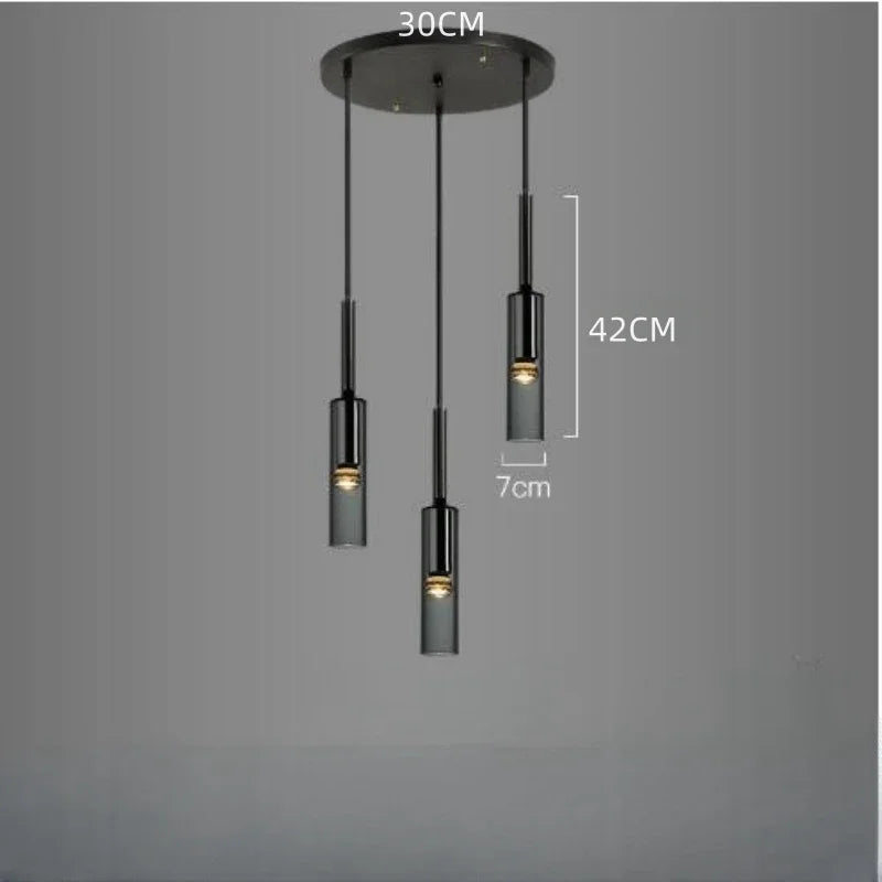 Obsidian Orb Pendant Light – Minimalist Glass Ceiling Lamp | Nordic LED Hanging Light for Contemporary Interiors