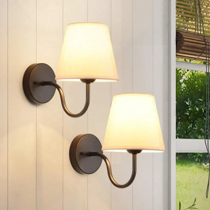 Aureva Fabric Wall Light – Nordic Wall Lamp | Soft Ambient Lighting for Elegant Modern Interiors