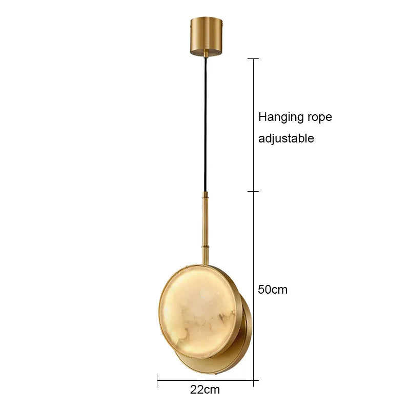 Marble Wall Light – Modern Gold LED Wall Lamp | Luxury Ambient Lighting | Contemporary Stone Interior Feature