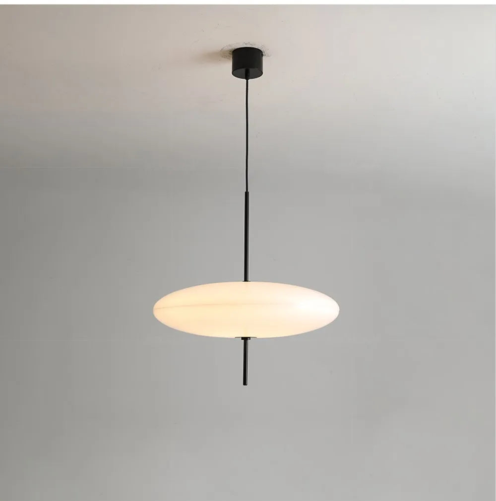 Modern UFO Pendant Light – Minimalist LED Hanging Lamp in Black or White for Living Rooms, Bedrooms, Restaurants & Offices