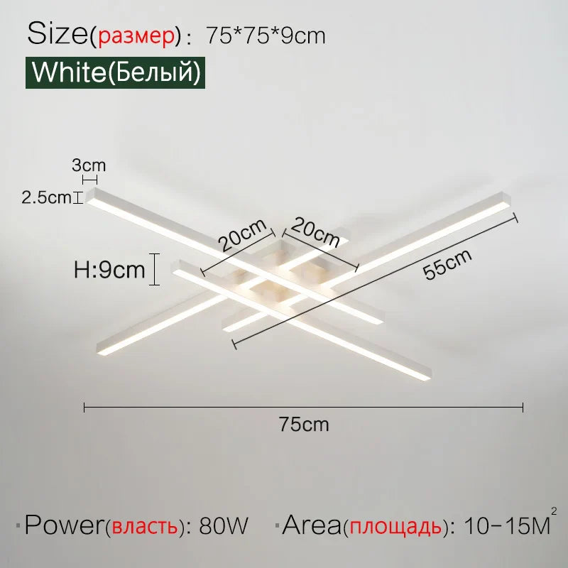 Scandinavian LED Ceiling Light – Modern Minimalist Ceiling Lamp | Energy-Efficient Flush Mount | Elegant Home Lighting