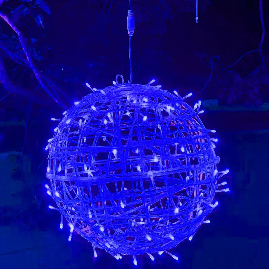 LED Rattan Ball String Lights – Outdoor Fairy Lights for Gardens, Weddings, Patios, Trees & Festive Decorations