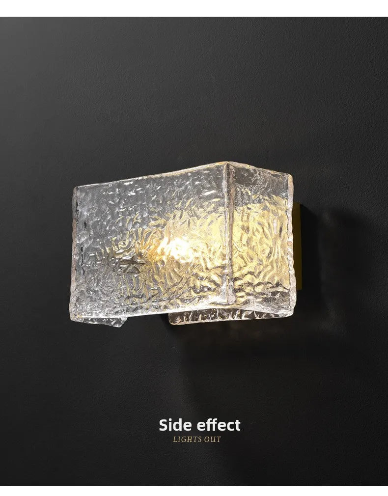 Copper & Glass Wall Light – Postmodern Art Deco LED Sconce | Luxury Ambient Interior Lighting
