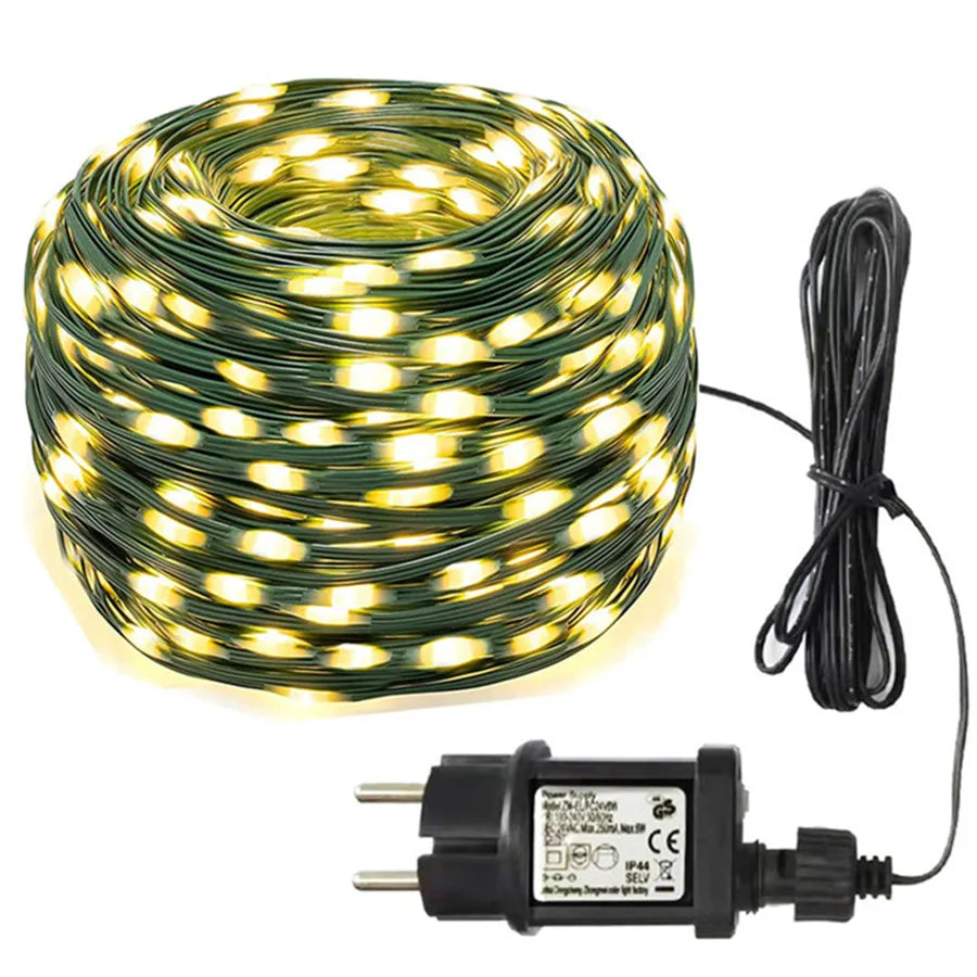 GLOWLINE LED String Lights – Waterproof Decorative Fairy Lights | 8 Lighting Modes | Indoor & Outdoor Celebration Lighting