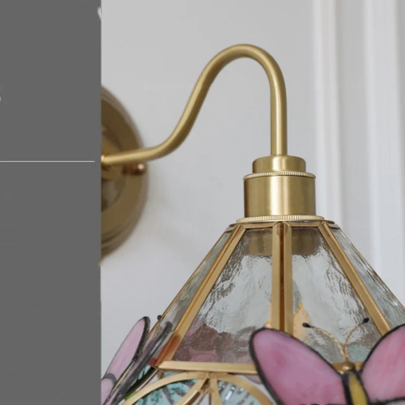 Nordique Glass Wall Light – Scandinavian Brass Sconce | Clear Glass Ambient Lighting | Contemporary Interior Elegance