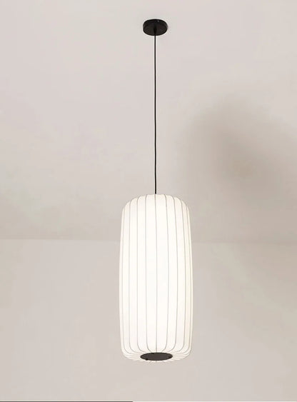 Serenea Silk Pendant Light – Wabi-Sabi Hanging Lamp | Japanese Nordic Ceiling Light for Elegant Interiors