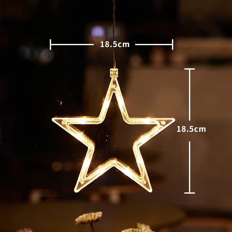 SantaGlow LED Window Light – Santa Claus Suction Cup Decoration | Festive Christmas Window Lamp