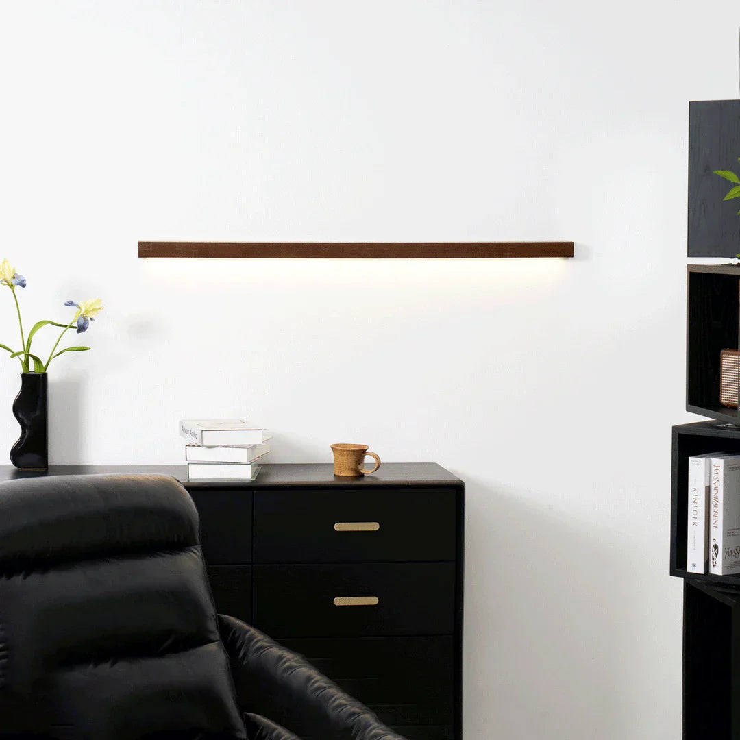 Japanese Wood Wall Light – Minimalist LED Wall Lamp | Up & Down Ambient Lighting | Japandi Interior Feature