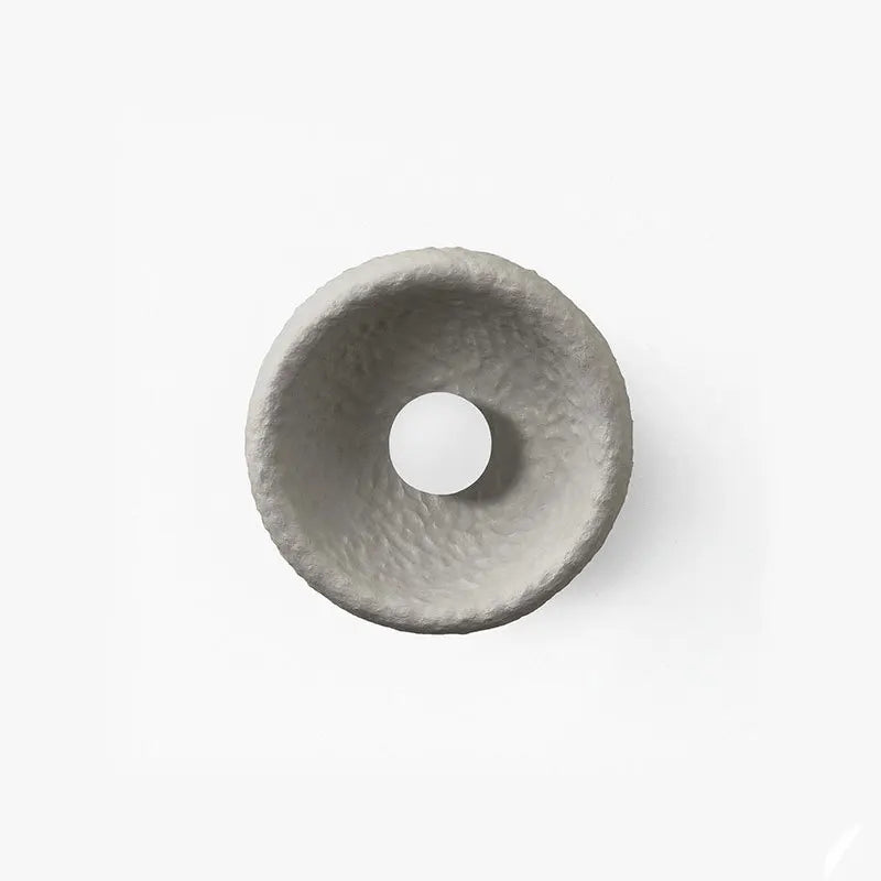 Wabi-Sabi Resin Wall Light – Retro Japanese LED Wall Sconce | Warm Minimalist Ambient Lighting