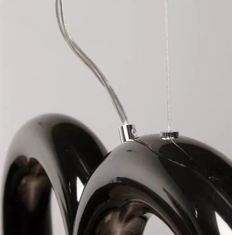 Sculptural U-Shaped LED Ceiling Light – Modern Designer Chandelier | Luxury Architectural Lighting