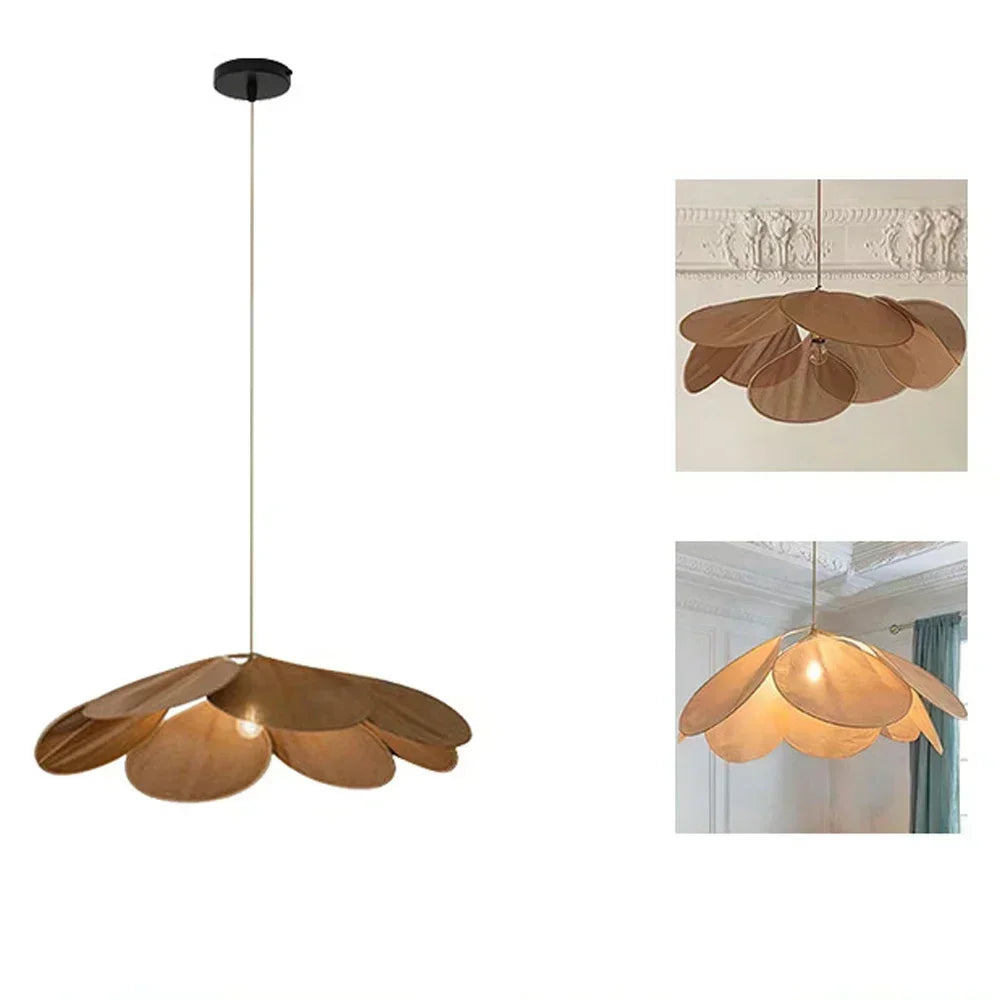 Floral Fabric Pendant Light – Designer E27 Ceiling Lamp | Artistic Ambient Lighting | Contemporary Statement Feature