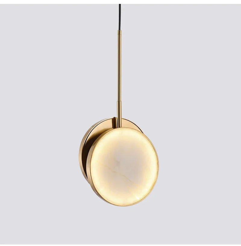 Marble Wall Light – Modern Gold LED Wall Lamp | Luxury Ambient Lighting | Contemporary Stone Interior Feature