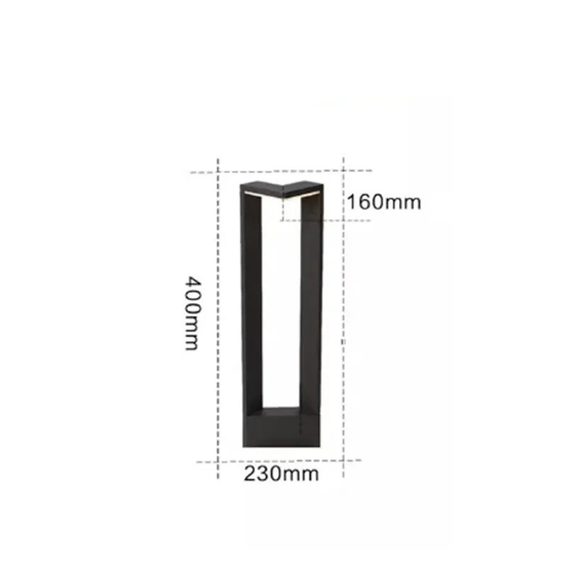 LumiPillar Aluminium LED Gartenleuchte-Leuchtezauber