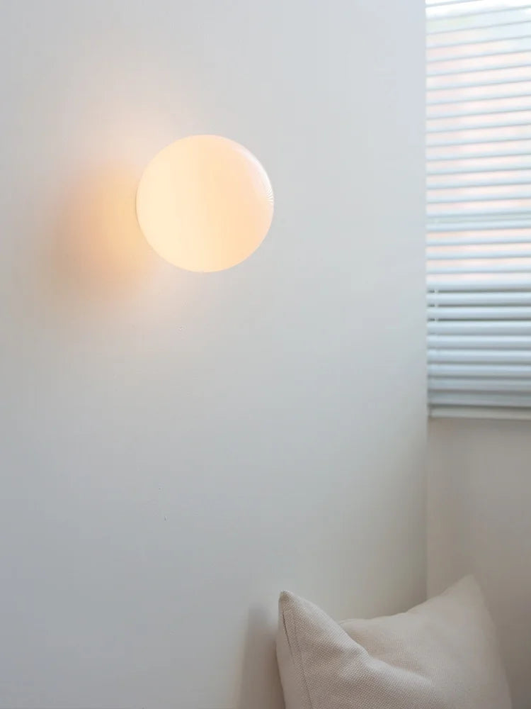 Orbelle Glass Wall Light – Frosted Globe LED Sconce | Modern Ambient Lighting | Timeless Interior Elegance