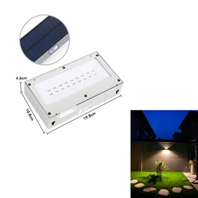 Outdoor Solar LED Wall Light – Waterproof Garden Wall Lamp | IP65 Security & Decorative Lighting | Energy-Efficient Exterior Light