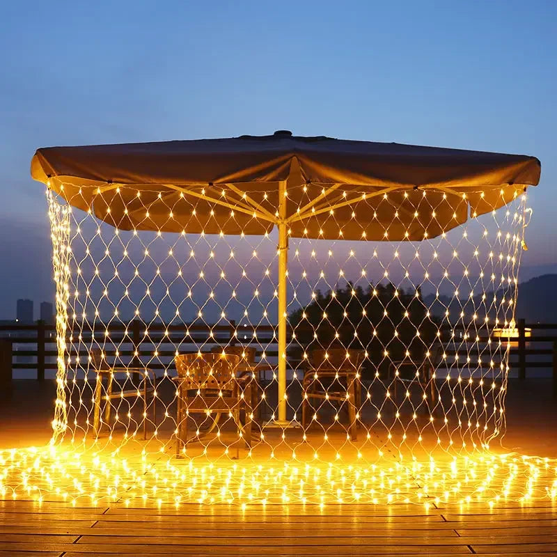 LED Net Christmas Lights – 6 x 4M & 3 x 3M Curtain Lighting for Windows, Gardens, Weddings & Festive Decorations