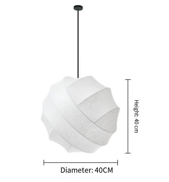 Wabi Sabi Paper Pendant Light – Handcrafted Japanese Ceiling Lamp | Soft Ambient Lighting | Timeless Zen-Inspired Design