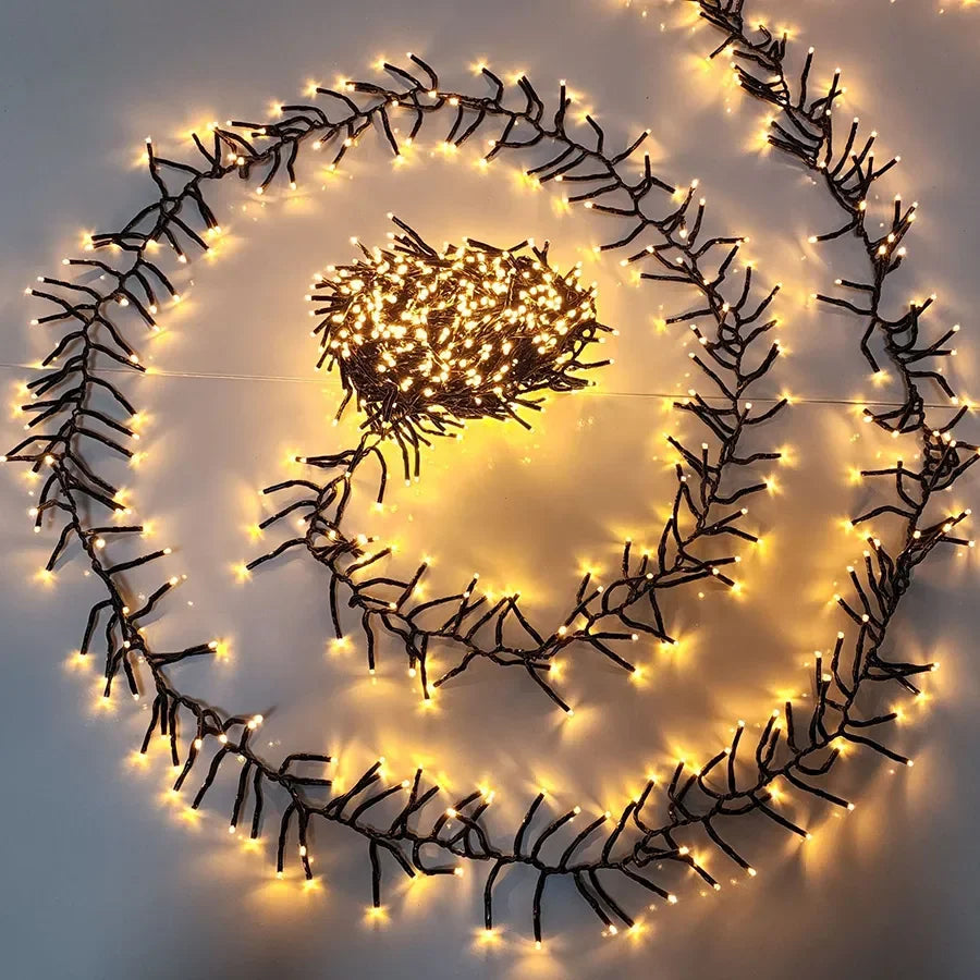 LumiBurst Cluster LED String Lights – Waterproof Firework-Style Christmas Lights | Indoor & Outdoor Decorative Lighting