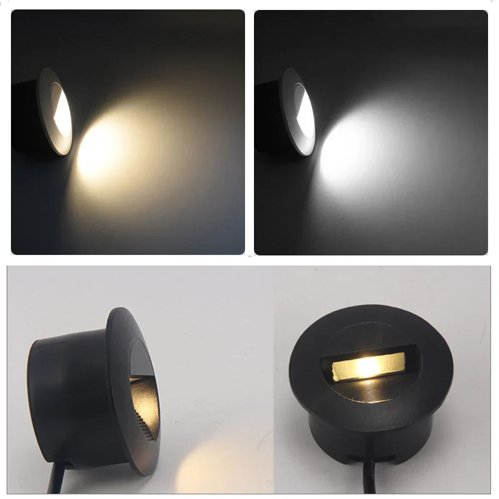 LED Recessed Step Light – IP65 Waterproof Outdoor Wall Light | Modern Stair & Pathway Lighting | Energy-Efficient Safety Illumination