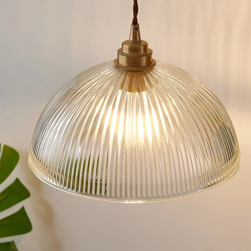 Verra Copper Pendant Light – Modern Glass Ceiling Lamp | Contemporary Ambient Lighting | Refined Interior Elegance