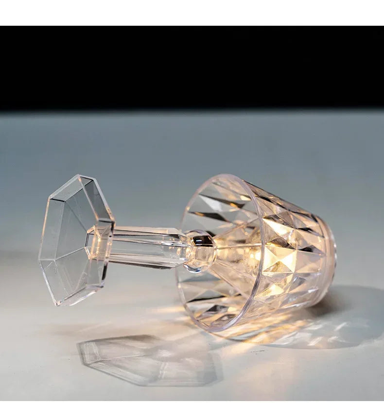 Crystal LED Table Lamp – Colour Changing Touch Night Light | Decorative Bedside Lamp | Elegant Ambient Lighting