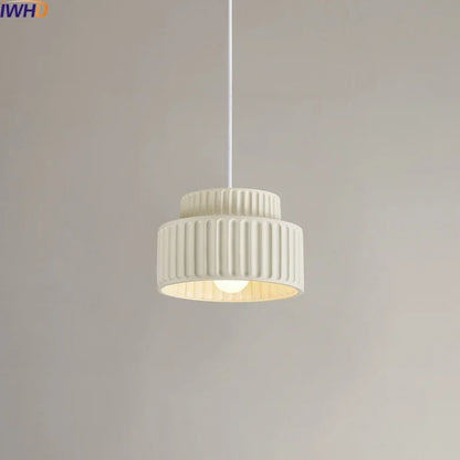 Veloura Resin Pendant Light – Nordic LED Ceiling Lamp | Minimalist Japandi Lighting for Modern Interiors