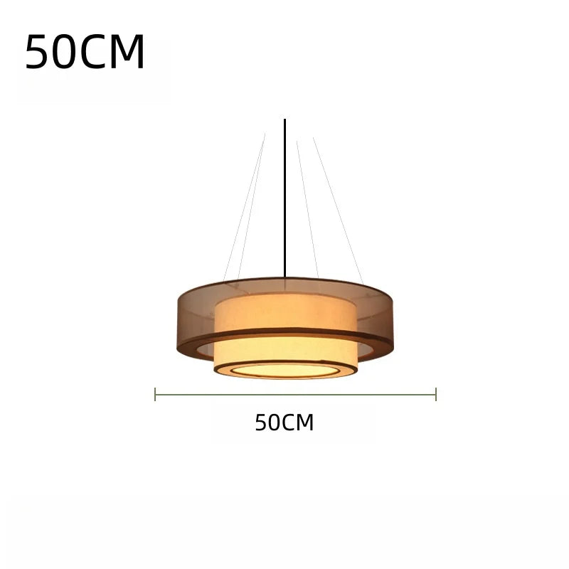 Veloura Silk Pendant Light – Luxury Beige Hanging Ceiling Lamp | Soft Ambient Lighting for Modern Interiors