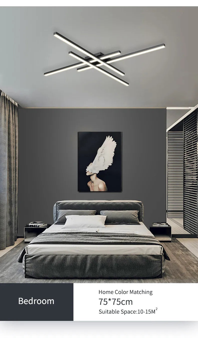 Scandinavian LED Ceiling Light – Modern Minimalist Ceiling Lamp | Energy-Efficient Flush Mount | Elegant Home Lighting