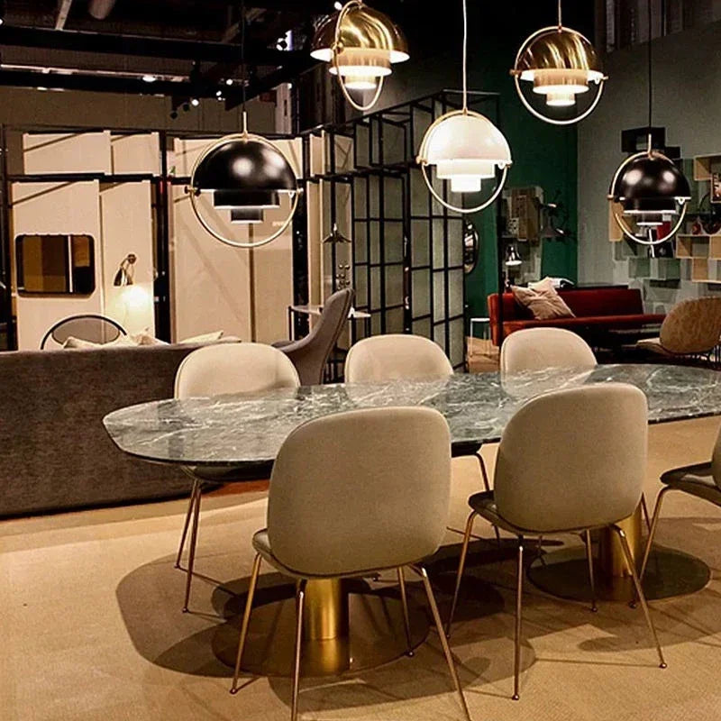 Sculptural Globe LED Pendant Light – Scandinavian Designer Ceiling Lamp | Dimmable Ambient Lighting | Contemporary Statement Chandelier