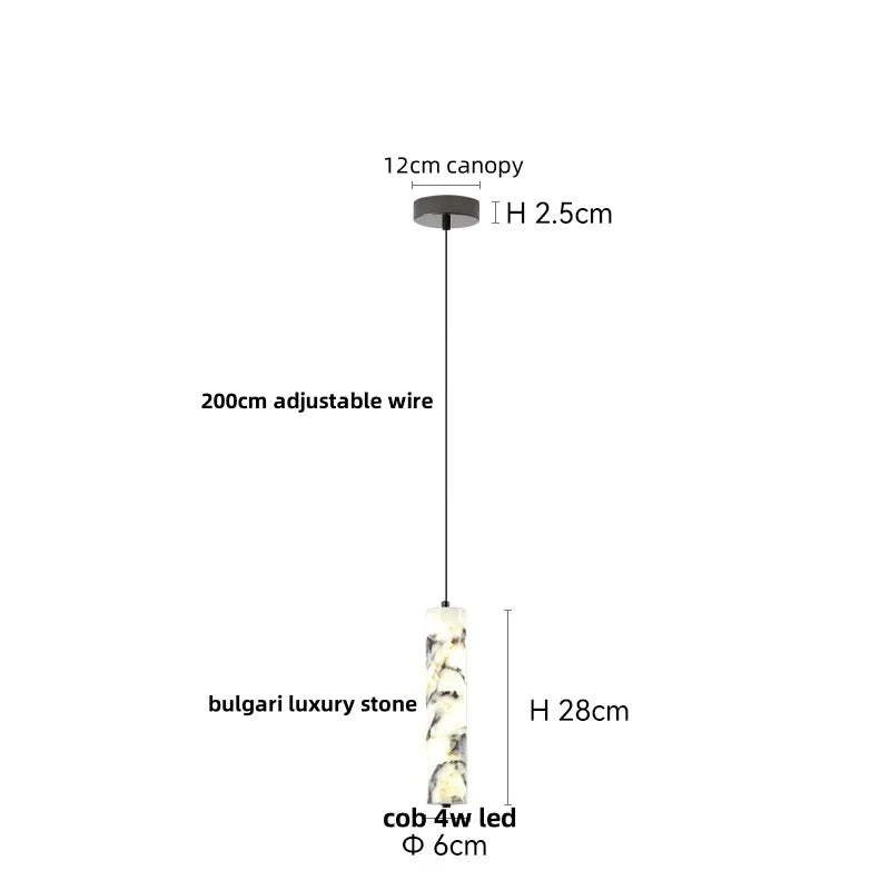 Bulgari Stone Pendant Light – Wabi-Sabi Marble Ceiling Lamp | Luxury Ambient Lighting | Contemporary Interior Statement