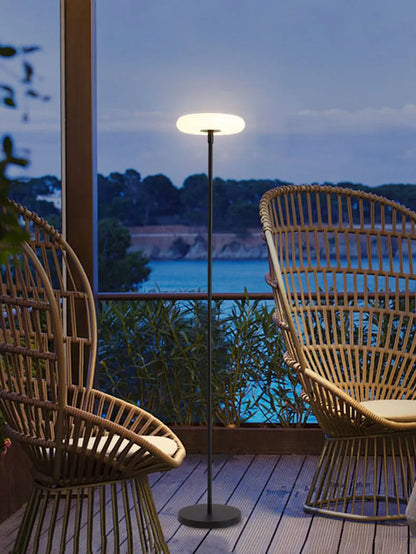NordiGlow Minimalistische Solar Bodenlampe-Leuchtezauber
