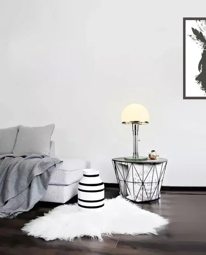 Luméhaus Table Lamp – Nordic Glass & Chrome Designer Lamp | Modern Ambient Lighting for Elegant Interiors