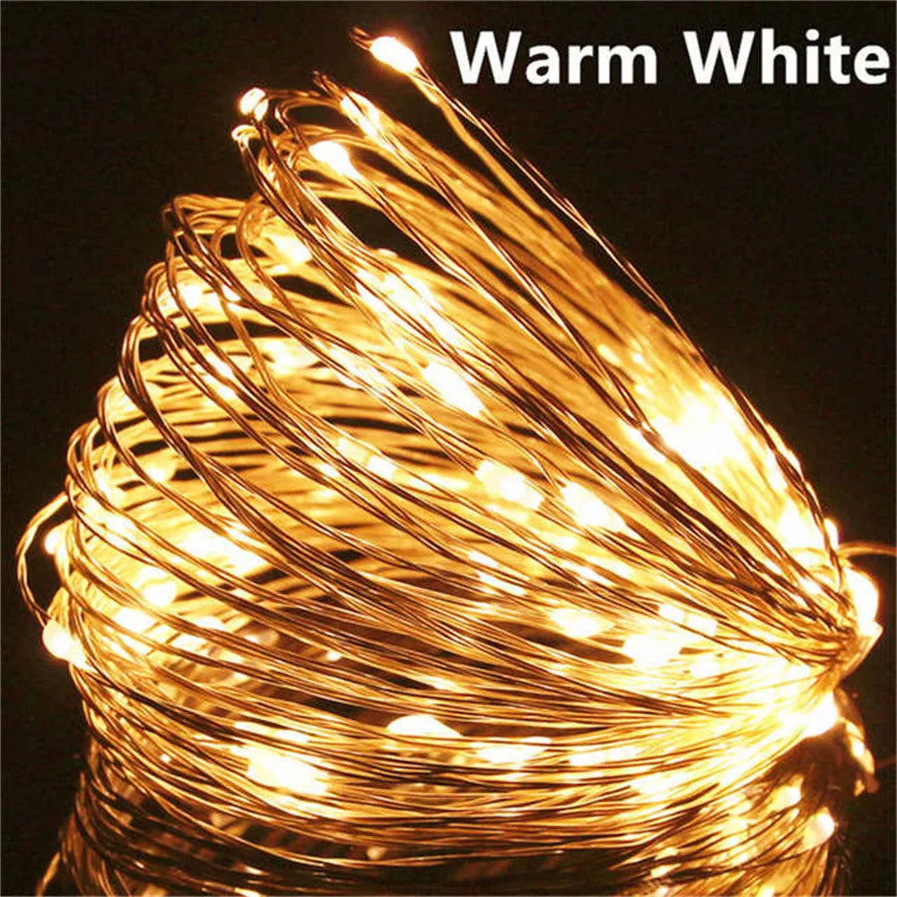 LumineoPro USB LED String Lights – Waterproof Fairy Lights | Flexible Copper & Silver Wire Decorative Lighting
