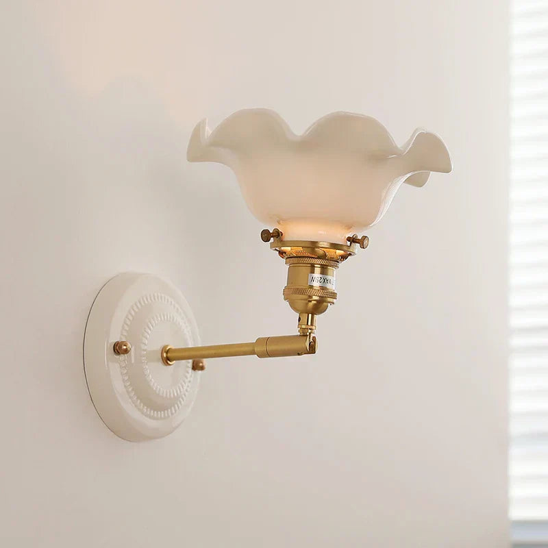 Aurelle Ceramic Wall Light – Adjustable E27 Wall Lamp | Contemporary Copper Lighting | Elegant Interior Illumination