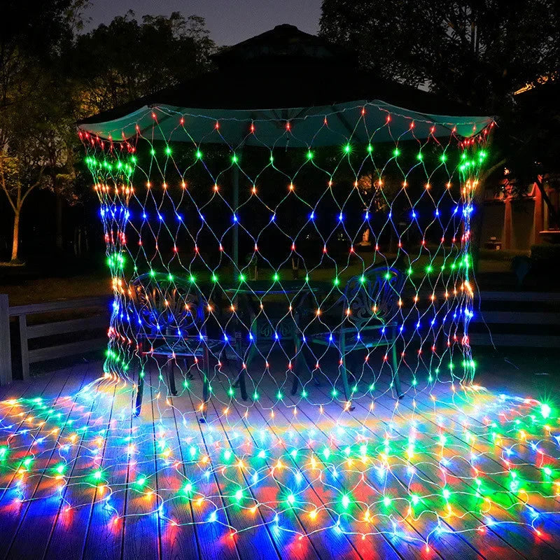 LED Net Christmas Lights – 6 x 4M & 3 x 3M Curtain Lighting for Windows, Gardens, Weddings & Festive Decorations