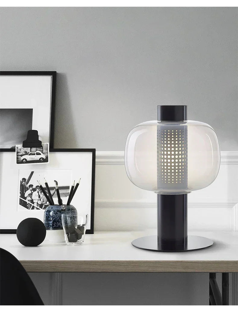 BonboriGlow Nordische Glas-Stehlampe-Leuchtezauber