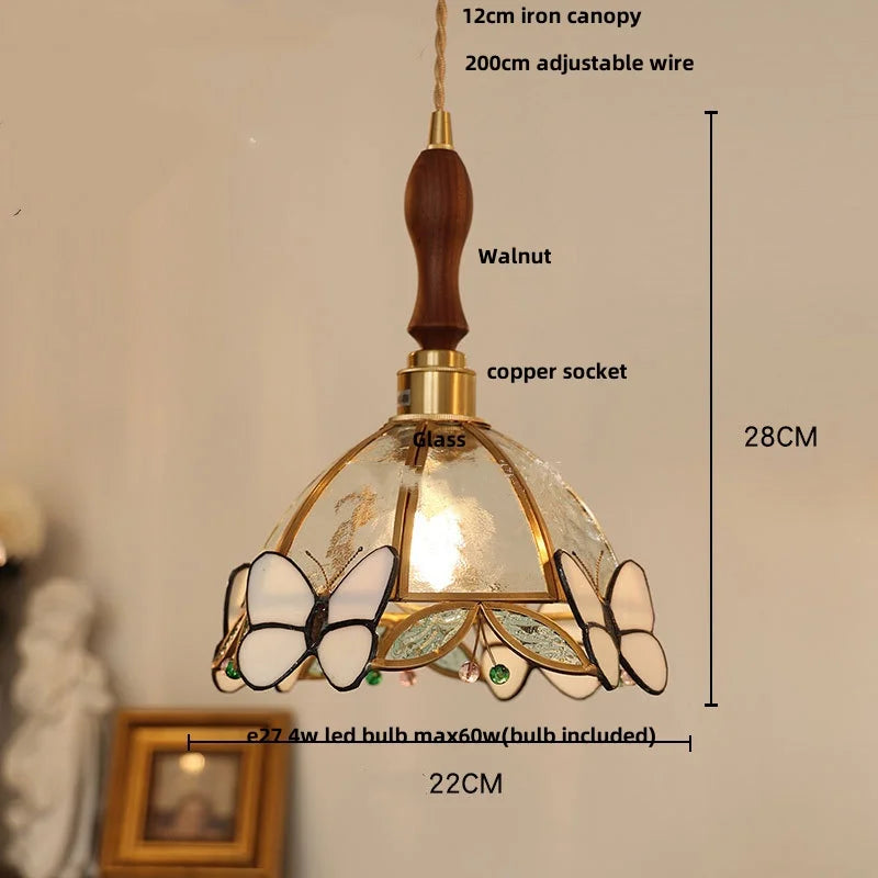 Nordic Glass Pendant Light with Brass Detail – Modern LED Ceiling Lamp | Scandinavian Designer Lighting