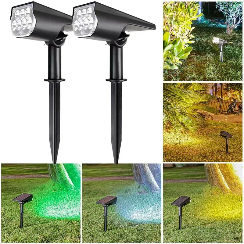 SOLARFORCE 7LED Verstellbarer Solarstrahler-Leuchtezauber
