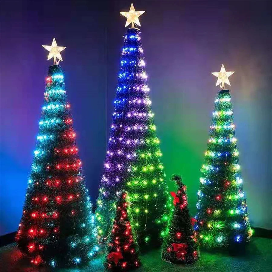 LUMISHOW RGB Smart LED String Lights – App & Remote Controlled Decorative Lighting | USB Powered Indoor & Outdoor Fairy Lights