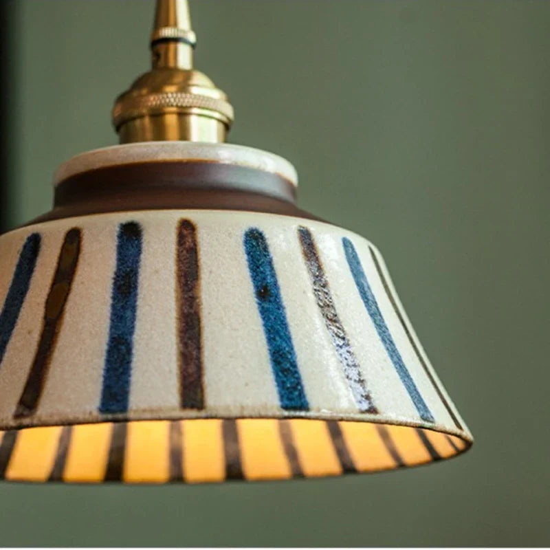 AuroraGlaze Pendant Light – Creative Glazed Ceramic LED Hanging Lamp (E27, 90–260V)