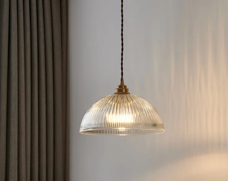 Verra Copper Pendant Light – Modern Glass Ceiling Lamp | Contemporary Ambient Lighting | Refined Interior Elegance