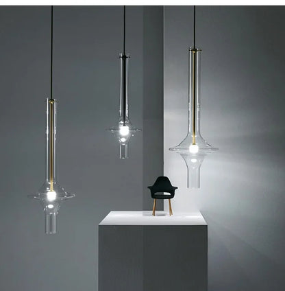 Aureline Glass Pendant Light – Luxury Nordic LED Hanging Lamp | Modern Designer Lighting for Elegant Interiors
