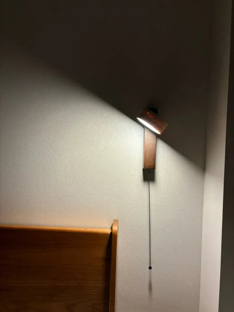 Travertine Wall Light – Wabi-Sabi LED Wall Lamp | Natural Stone Ambient Lighting | Japandi Interior Décor